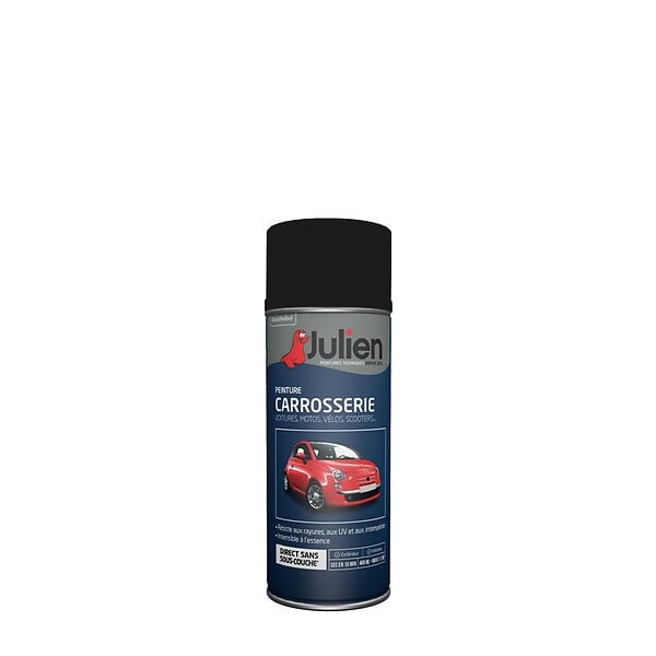 JULIEN - Peinture carrosserie aérosol - Noir nacre métal - 400ml - large