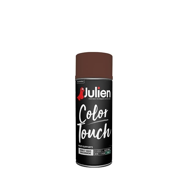 JULIEN - Bombe de peinture multi-supports - Brun Châtaigne - 400ml - large