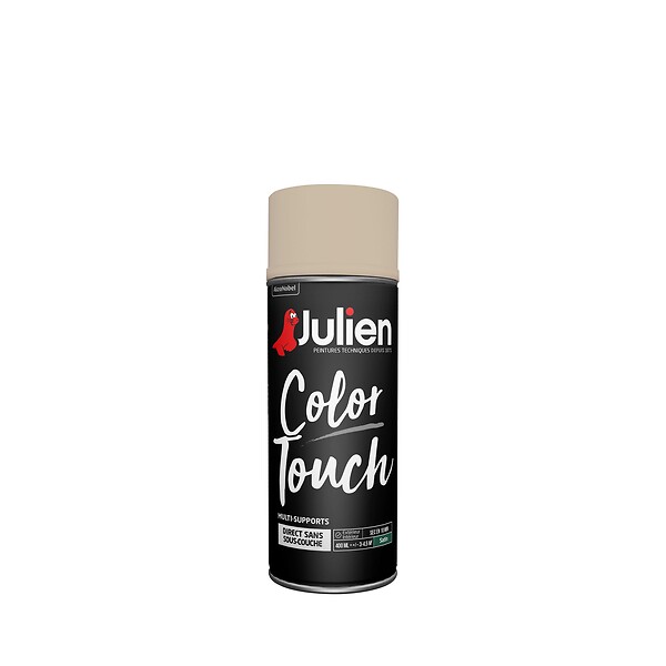JULIEN - Bombe de peinture multi-supports - Ivoire Satiné - 400ml - large
