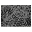 OVIALA - Tapis d'extérieur en polypropylène 120 x 170 cm noir - Palmio - vignette