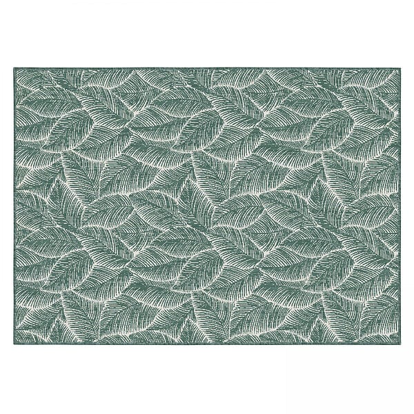 OVIALA - Tapis d'extérieur en polypropylène 200 x 290 cm vert - Folia - large