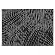 OVIALA - Tapis d'extérieur en polypropylène 200 x 290 cm noir - Palmio - vignette