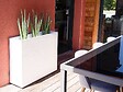 EDA - 2 Jardinières rectangulaire Graphit - 99,5 x 29,5 x 78,5 cm - 63 L - Blanc cérusé - Eda - vignette