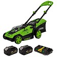 VITO - Tondeuse à gazon 40V -2 Batteries lithium 4.0Ah Chargeur Double Moteur Brushless 600m2 VITO - vignette