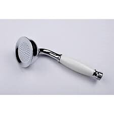 PERFECTLINE - Douchette clochette 1 jet ABS Chrome-Blanc Diam.70mm - large