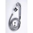 PERFECTLINE - Set de douche chromé - Douchette Diam.60 mm - Flexible 1.75 m - vignette
