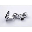 PERFECTLINE - Support douchette avec articulation chromé - Chrome - vignette