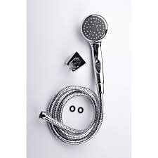 PERFECTLINE - Set de douche avec douchette, flexible extensible et support mural - large