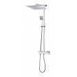 PERFECTLINE - Colonne de douche thermostatique - Laiton chromé - 30x30cm - vignette