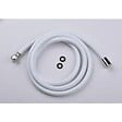 PERFECTLINE - Flexible de douche PVC - Blanc 1,5m - Raccord anti-twist - vignette