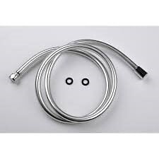 PERFECTLINE - Flexible de douche anti-torsion en PVC argent 1.5 m - large