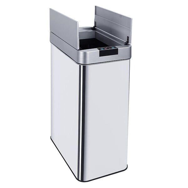 KITCHEN MOVE - Poubelle automatique inox SILVERLAKE argent 60L - large