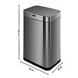 KITCHEN MOVE - Poubelle automatique inox UPPER argent 60L - vignette