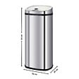 KITCHEN MOVE - Poubelle automatique inox LARGO argent 42L - vignette