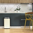 KITCHEN MOVE - Poubelle automatique inox LARGO crème 42L - vignette