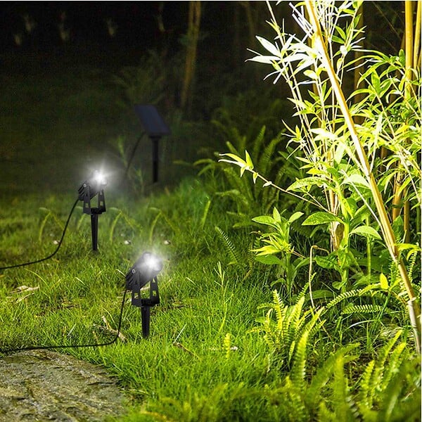 LUMISKY - 2 Spots solaires connectés ROUNDY Blanc froid 200LM - large