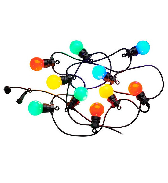 LUMISKY - Guirlande connectable PARTY GUINGUETTE 10 globes 5.7M - large