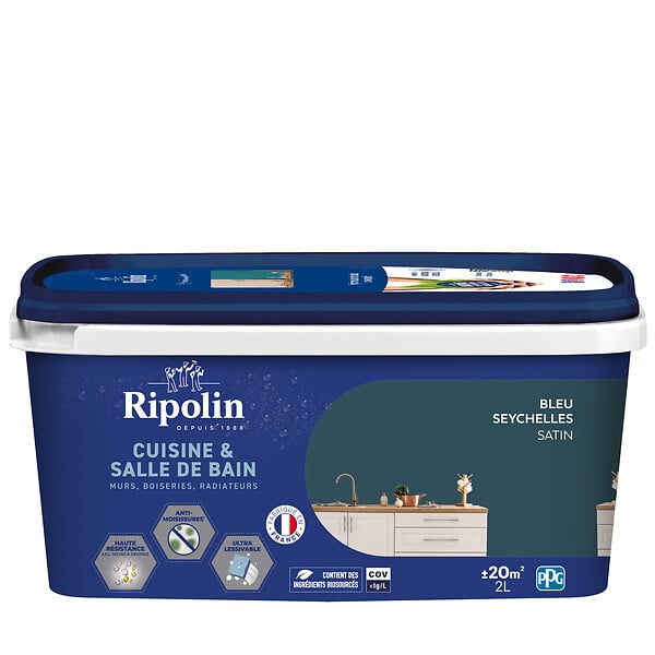 RIPOLIN - Rupolin cuisin et bain 2l bleu seychelles - large