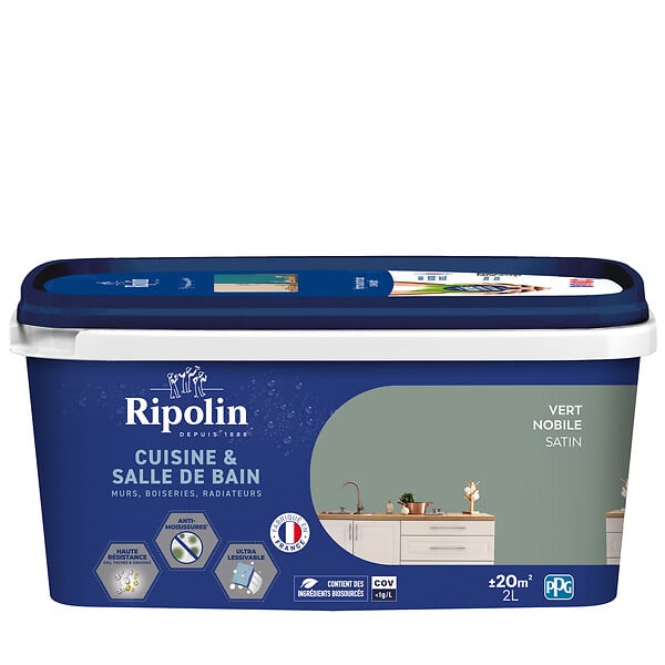 RIPOLIN - Ripolin cuisine et bain 2l vert nobile - large