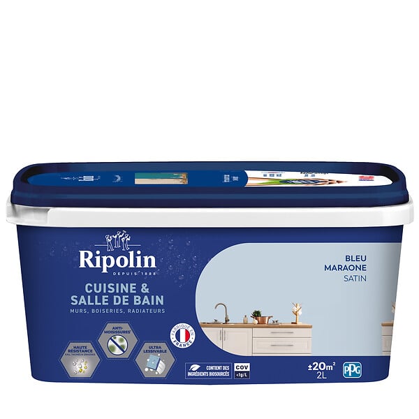 RIPOLIN - Ripolin cuisine et bain 2l bleu maraone - large