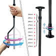 VOUNOT - Auvent retractable manuel sans percage 300cm Gris - vignette