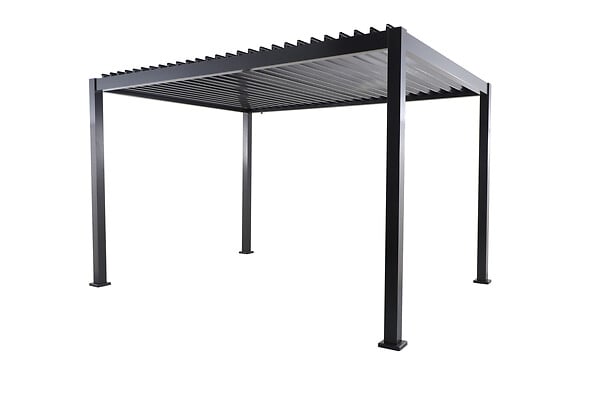 Pergola bioclimatique en aluminium - Anthracite - L.4xP.3xH.2,5m - large