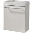 GODART - Meuble Lave-mains Blanc mat pour robinet à gauche Solo - vignette