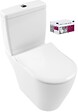 VILLEROY ET BOCH - Combi Pack AVENTO Direct Flush en céramique - Sortie horizontale - Couleur : BLANC - vignette
