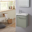 PLANETE BAIN - Pack lave-mains Vert - Robinetterie Eau froide à gauche - L.42.5 X H. 52.5 cm - Hamac 2 - vignette