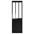 SKYLAB - Cloison Studio en kit - Noir - verre trempé - 80x240cm - vignette