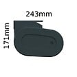 INTERSUN - Store banne coffre intégral HEVOA 5,00x3,50 M (Motorisé Secours à Télécommande + LED - Gris anthracite structuré RAL7016ST - Gris foncé 250g/m²) - vignette