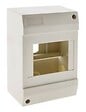 ZENITECH - Tableau électrique nu 1 rangée 4 modules - Plastique - Blanc - vignette