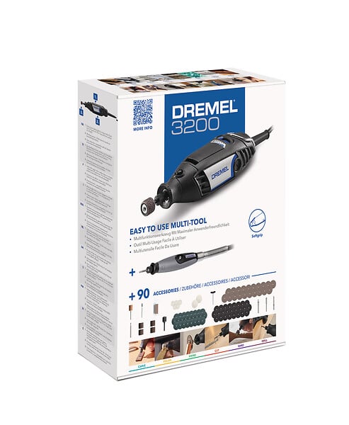 DREMEL - Dremel 3200 Outil Rotatif Multifonction 130W +1 adapatation + 90 acc - large