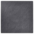 OVIALA - Ensemble table haute stratifié ardoise gris et 2 chaises hautes gris - Opéra - vignette