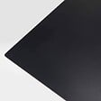 OVIALA - Ensemble table haute stratifié noir et 2 chaises hautes taupe - Opéra - vignette