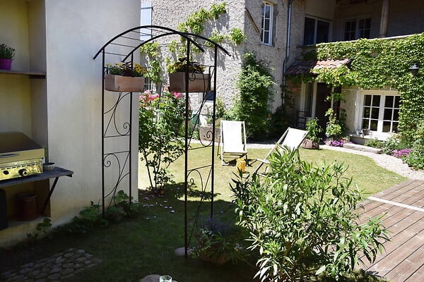 CENTRALE BRICO - Arche tube ROND20 pont fer vieilli - 148x40x207 cm - Acier époxy - large