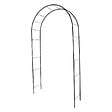 CENTRALE BRICO - Arche "Basics" tube rond 16 mm noir 130x40x250 cm - Acier époxy - vignette
