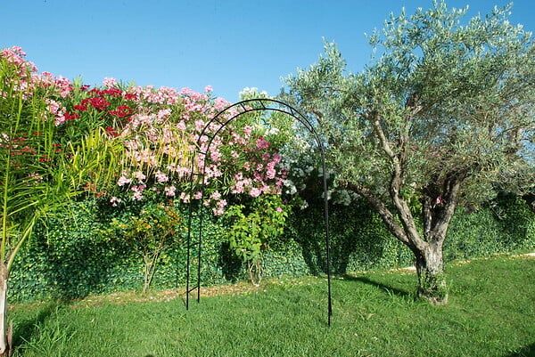 CENTRALE BRICO - Arche "Basics" tube rond 16 mm noir 130x40x250 cm - Acier époxy - large