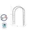 CENTRALE BRICO - Arche Basics tube rond 16 Vitrail - 130x40x250 cm - noir - vignette