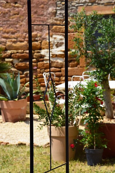 CENTRALE BRICO - Arche Basics tube rond 16 Vitrail - 130x40x250 cm - noir - large