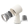 CIARRA - Hotte Aspirante Portative Mini Extracteur d'air Posable Blanc CDW01PH - vignette