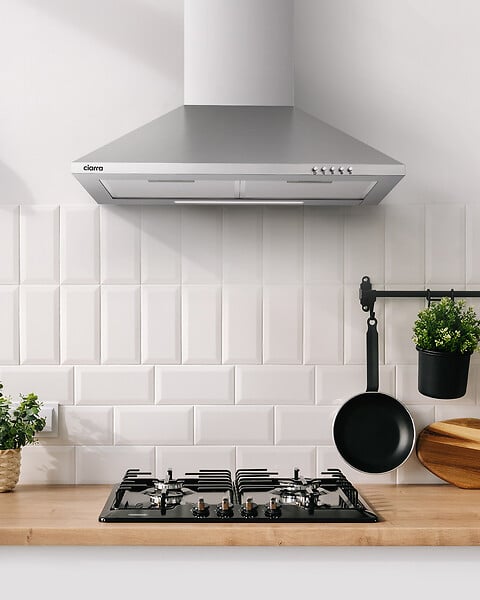 CIARRA - Hotte Aspirante murale 60cm 370m³/h 3 Vitesses 201SS60 - large