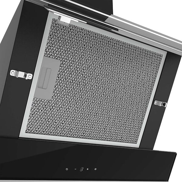CIARRA - Hotte Murale Inclinée  60cm 650m3/h 4 Vitesses APP+WIFI 736NBK60 - large