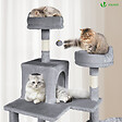 VOUNOT - Arbre a chat Geant 6 niveaux avec griffoir grattoir 215 cm gris - vignette