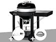 NAPOLEON - Barbecue à charbon Kettle Pro 57 cm sur chariot + Rôtissoire + Lot de 2 paniers à charbon - Napoleon - vignette