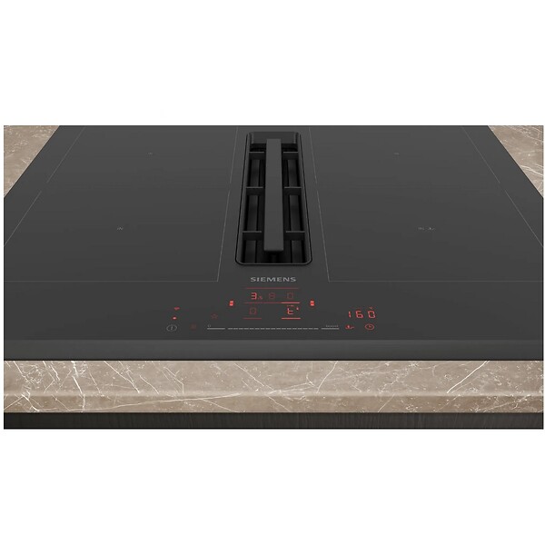 SIEMENS - Table De Cuisson Aspirante Induction 59cm 4 Feux 7400w Noir - ED631HQ26E - large