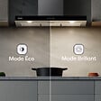 CIARRA - Hotte cuisine 90cm 650 m³/h  Commandes tactiles & Wi-Fi Ciarra CD9102S - vignette