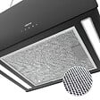 CIARRA - Hotte Ilot Tactile APP Contrôle 700m³/h Clasee A+++ Booster Noir CD4850B - vignette