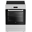 BEKO - cuisinière induction 72l 3 feux blanc - FSE68302MWC - vignette