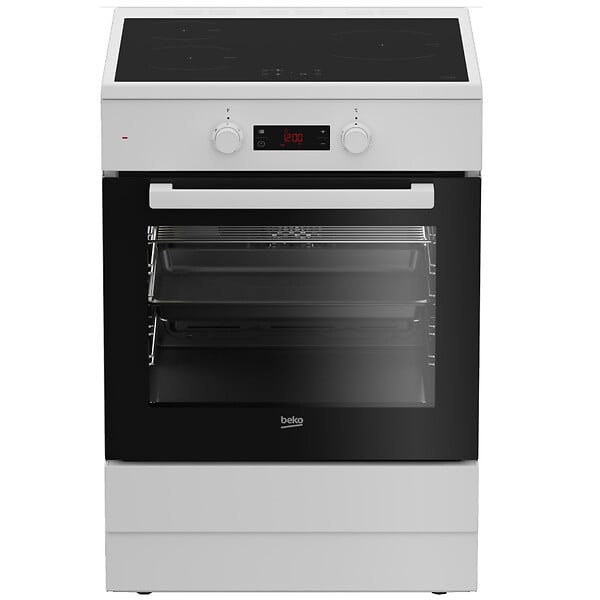 BEKO - cuisinière induction 72l 3 feux blanc - FSE68302MWC - large